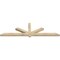 Ekena Millwork Kennewick Rough Sawn Timber Gable Bracket, Douglas Fir, 96"W x 28"H x 4"D x 4"F, 7/12 Pitch GBW096X28X0404KEN00RDF - alternate 4